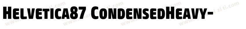 Helvetica87 CondensedHeavy字体转换